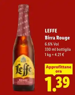 Lidl Leffe Birra Rouge offerta