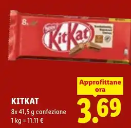 Lidl KitKat offerta
