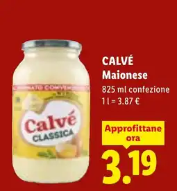 Lidl Calvé Maionese offerta