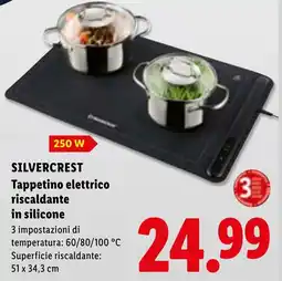 Lidl Silvercrest Tappetino elettrico riscaldante in silicone offerta