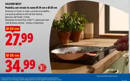 Lidl Padella con strato in rame Silvercrest offerta