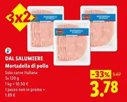Lidl Mortadella di pollo offerta