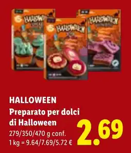 Lidl Preparato per dolci di Halloween offerta