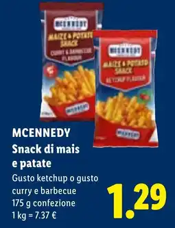Lidl Mcennedy Snack di mais e patate offerta