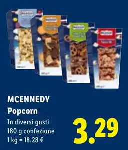 Lidl McKennedy Popcorn offerta