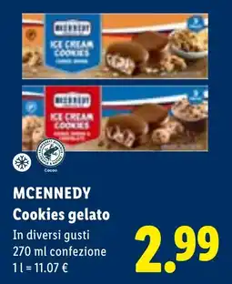 Lidl McKennedy Cookies gelato offerta