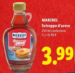 Lidl Sciroppo d'acero Maribel offerta