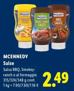 Lidl Salse Mcennedy offerta