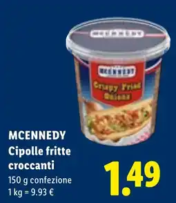 Lidl McKennedy Cipolle fritte croccanti offerta
