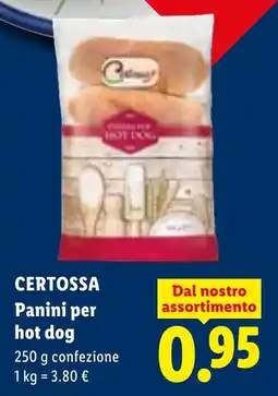 Lidl Certossa Panini per hot dog offerta