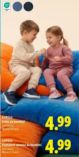 Lidl Lupilu Felpa da bambini offerta