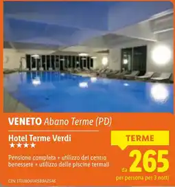 Lidl Hotel Terme Verdi offerta