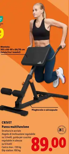 Lidl Cricit panca multifunzione offerta