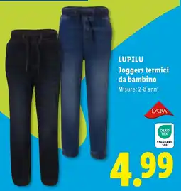 Lidl Joggers termici da bambino LUPILU offerta