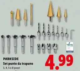 Lidl Parkside Set punte da trapano offerta