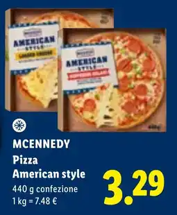 Lidl McKennedy Pizza American style offerta