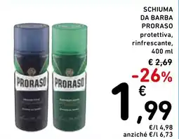 Spazio Conad Schiuma da barba Proraso offerta