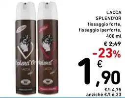 Spazio Conad Lacca Splend'Or offerta