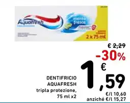 Spazio Conad Dentifricio Aquafresh offerta