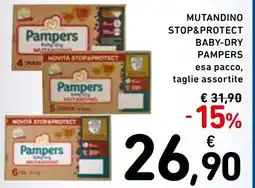 Spazio Conad Pampers mutandino baby-dry offerta