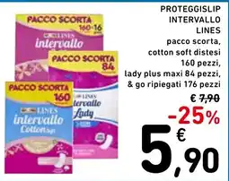 Spazio Conad Proteggi slip intervallo lines offerta