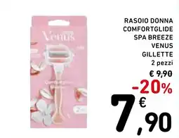 Spazio Conad Rasoio donna comfortglide spa breeze venus offerta