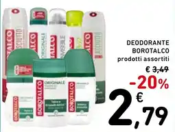 Spazio Conad Deodorante Borotalco prodotti assortiti offerta