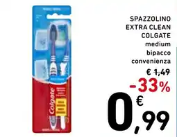 Spazio Conad Spazzolino extra clean Colgate medium offerta