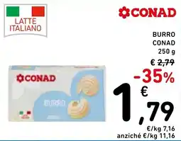 Spazio Conad Burro Conad offerta