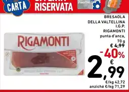 Spazio Conad Bresaola della Valtellina I.G.P. Rigamonti offerta