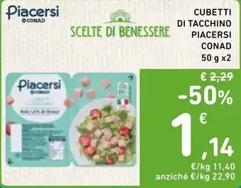 Cubetti di tacchino Piacersì
