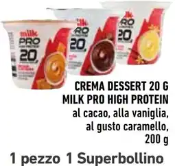 Spazio Conad Crema dessert Milk Pro high protein offerta
