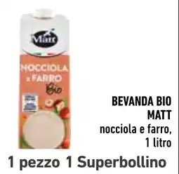 Spazio Conad Beverage Bio Matt nocciola e farro offerta