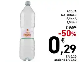 Spazio Conad Acqua naturale Panna offerta
