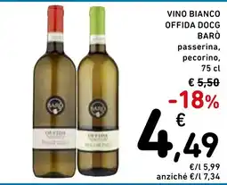 Spazio Conad Vino bianco Offida DOCG Barò offerta