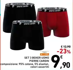 Spazio Conad Set 3 boxer uomo Pierre Cardin offerta