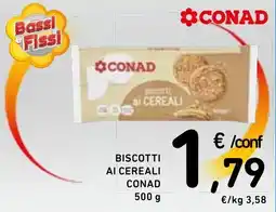 Spazio Conad Biscotti ai cereali Conad offerta