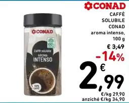 Spazio Conad Caffè solubile CONAD aroma intenso offerta