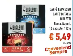 Spazio Conad Caffè Espresso Bialetti offerta