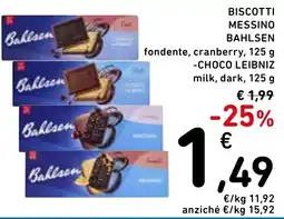 Spazio Conad Biscotti Messino Bahlsen offerta