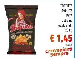 Spazio Conad Paquita tortilla gusto chili spice jalapeno offerta