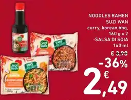 Spazio Conad Noodles Ramen Suzi Wan offerta