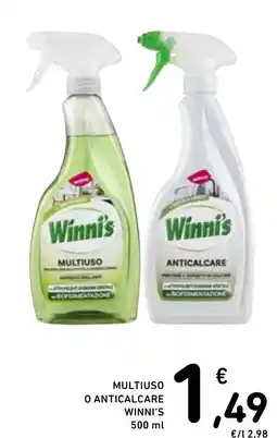 Spazio Conad Winni's Multiuso o Anticalcare offerta