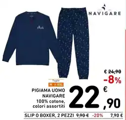 Spazio Conad Pigiama uomo Navigare offerta
