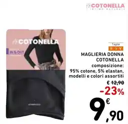 Spazio Conad Maglieria donna Cotonella offerta