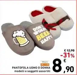 Spazio Conad Pantofola uomo o donna offerta