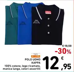 Spazio Conad Polo uomo Kappa offerta