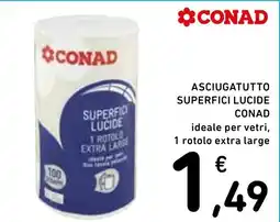 Spazio Conad Asciugatutto superfici lucide Conad offerta