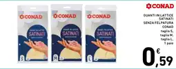 Spazio Conad Guanti in lattice satinati senza felatura Conad offerta