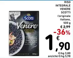 Spazio Conad Riso integrale Venere Scotti offerta